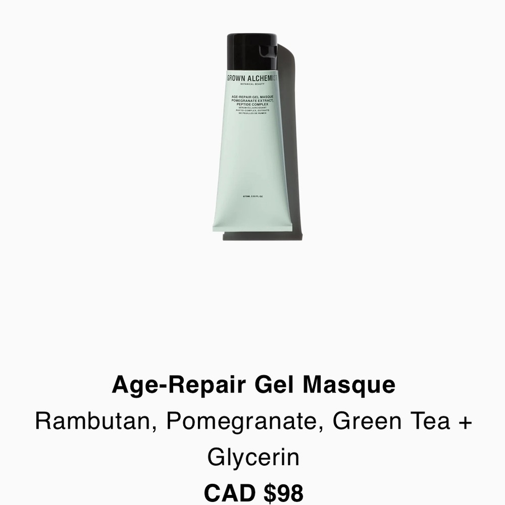 Âge repair gel mask